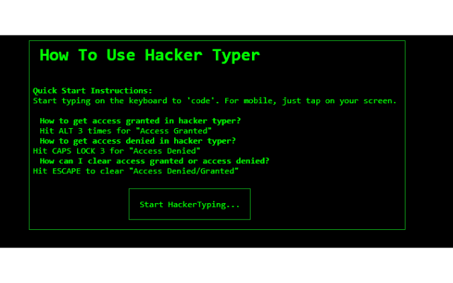 Hacker Typer